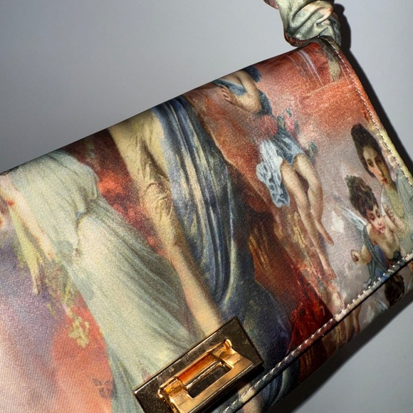 Multi Renaissance Ruched Handle Shoulder Bag - Picture 4 of 7